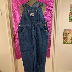 Mr. Leggs vintage blue jean overalls, unisex M/L